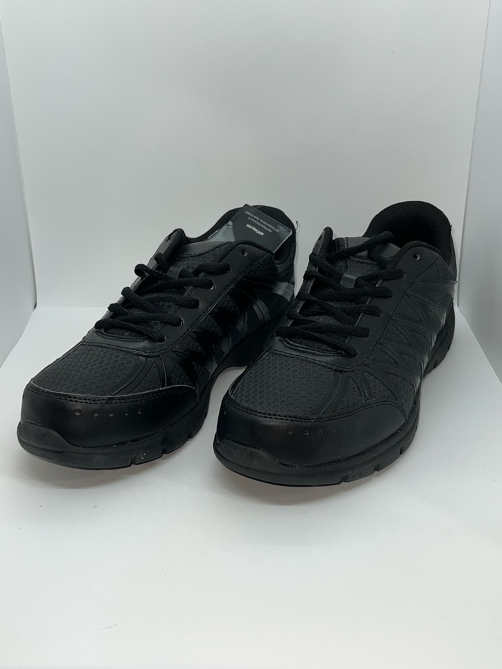 Black Slip Resistant Work Shoes By Safe T Step. Size 12